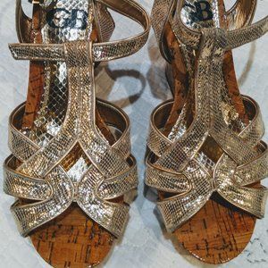 Gianni Bini 5.5 metallic wedge